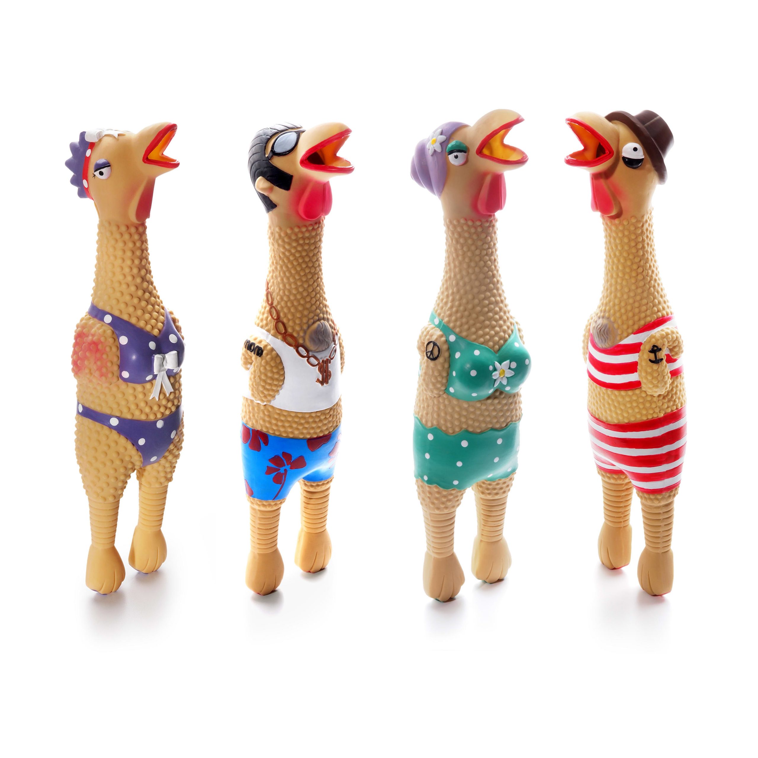 Latex chicken dog toy hotsell