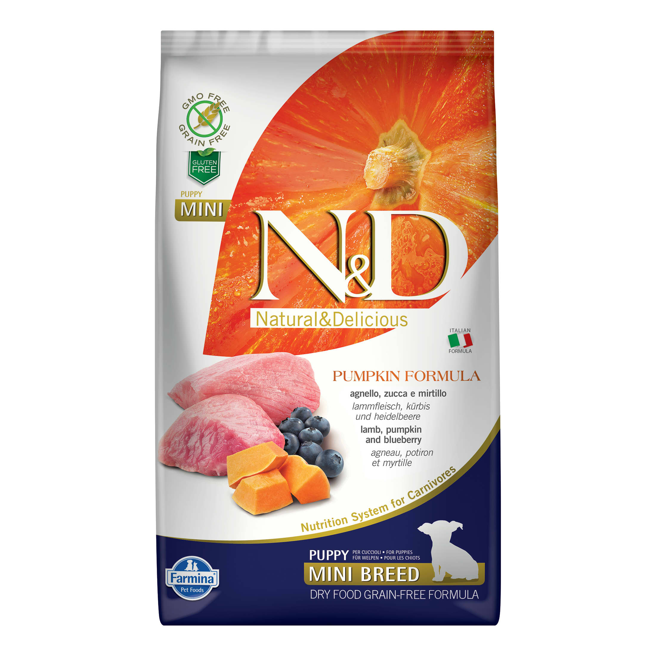Farmina Puppy Grain Free Pumpkin Lamb & Blueberry Mini » Dogfather and ...