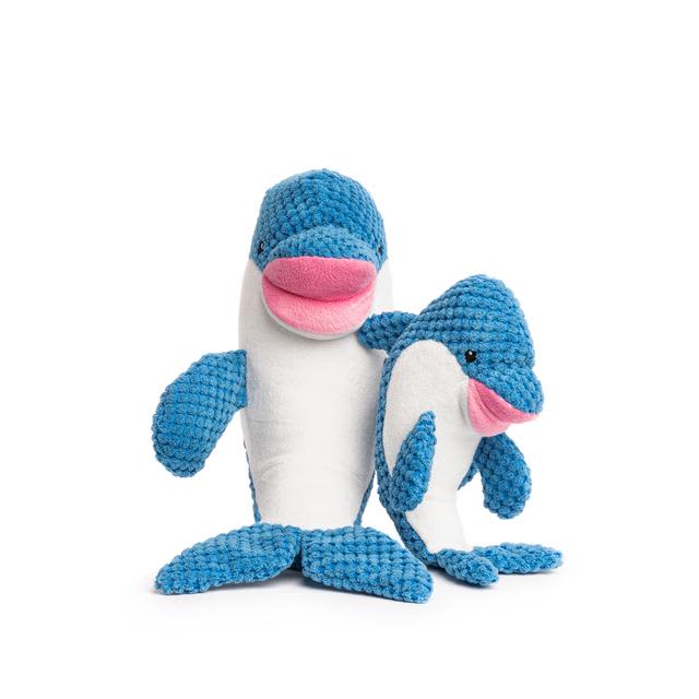 Fabdog Plush Floppy Blue Dolphin