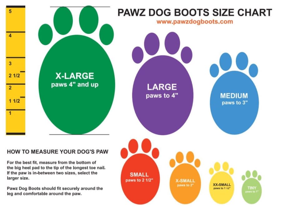 Pawz Rubber Dog Boots X Small - Image 3