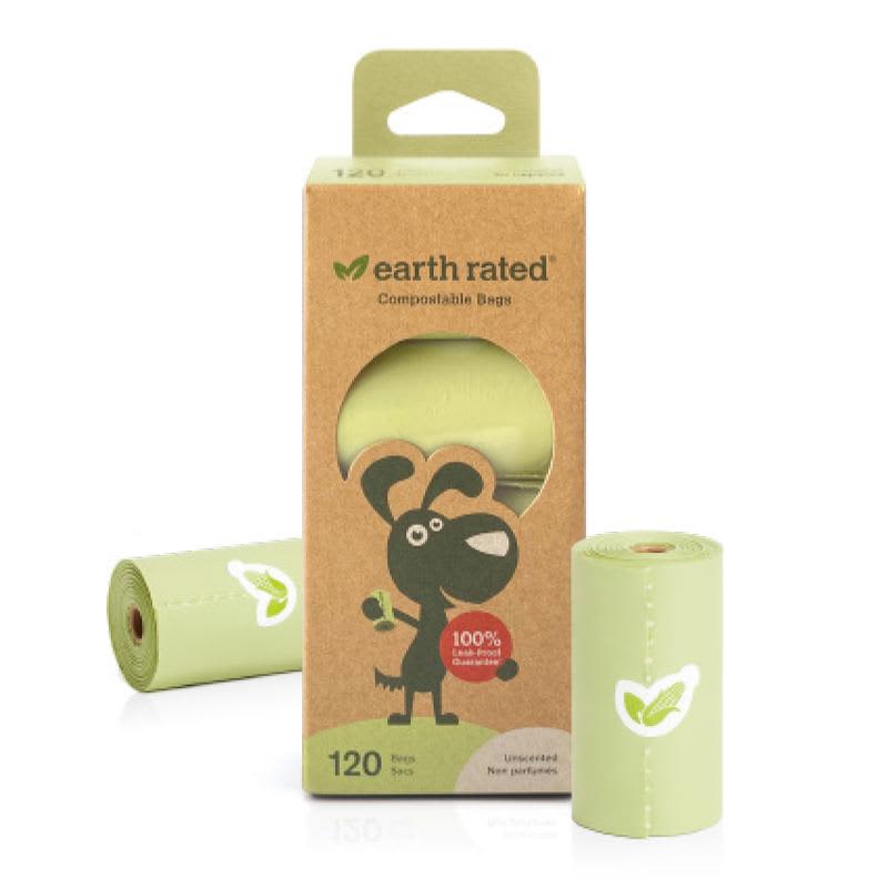 Earth Rated Certified Compostable Bags 120 bags/8 rolls » Dogfather and