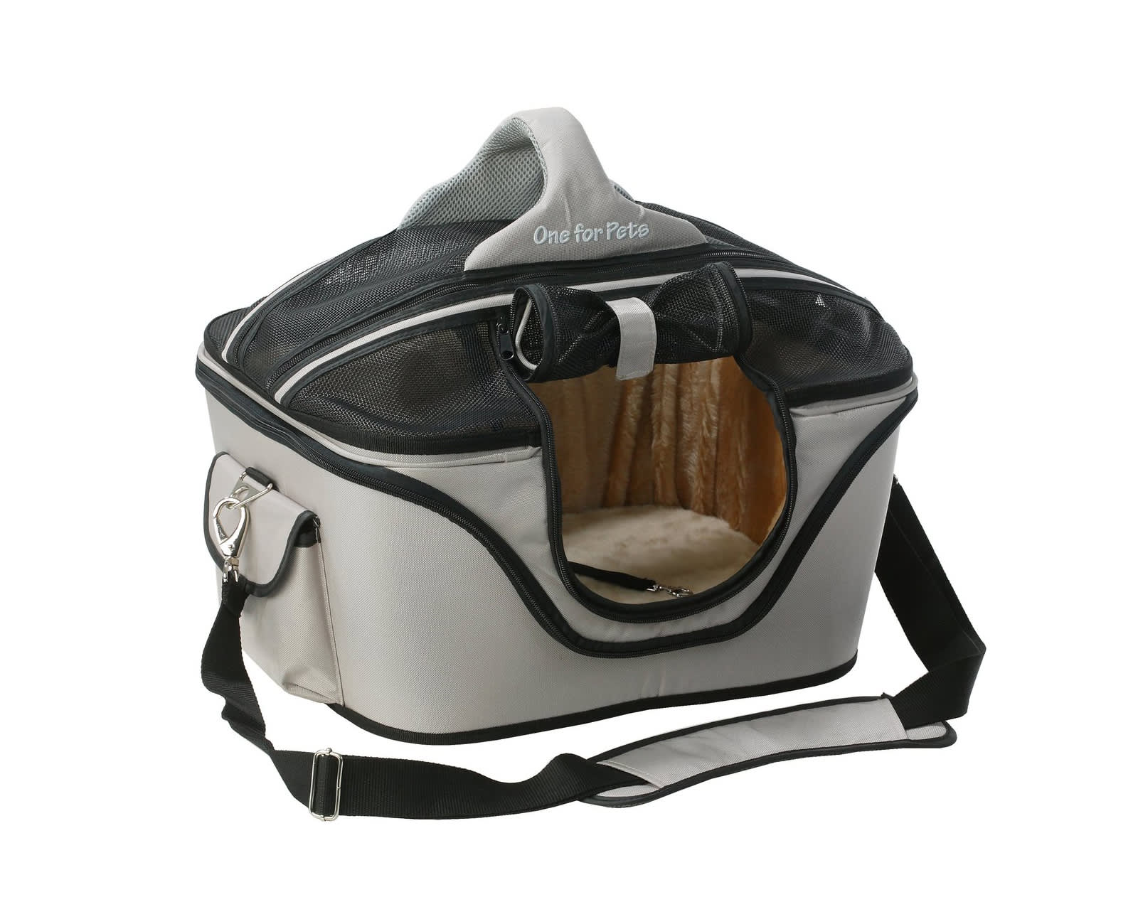 One For Pets The Deluxe Cozy Pet Carrier Tan » Dogfather and Co. Dog