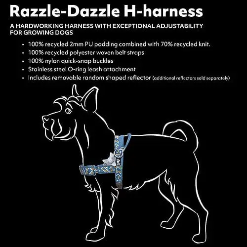 Hurtta Razzle Dazzle Harness Hedge Dogfather and Co. Dog Grooming and Retail in Toronto