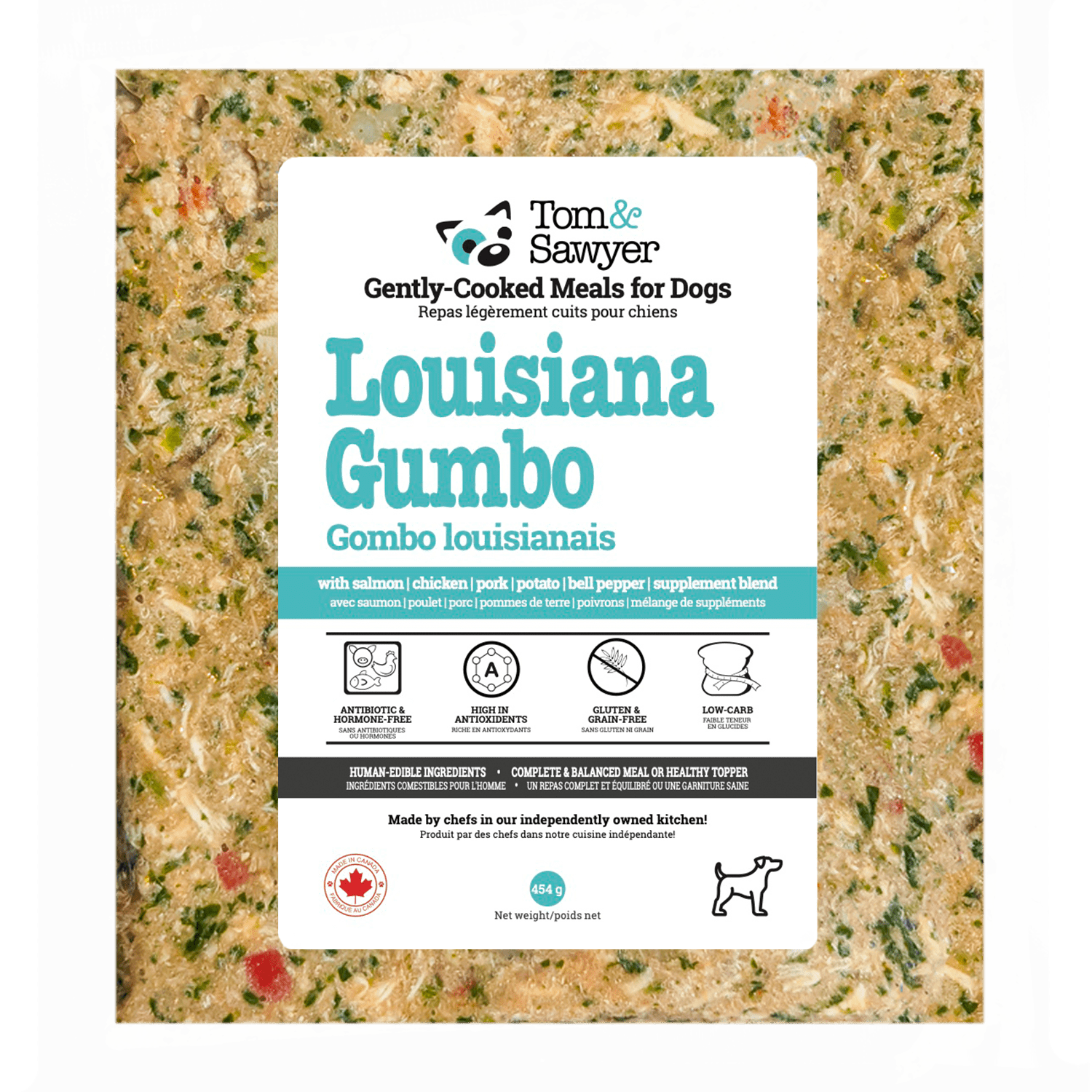 Tom & Sawyer Dog Meal Louisiana Gumbo » Dogfather and Co. Dog