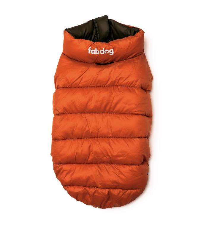 Fabdog Reversible Pack-n-Go Coat Burnt Orange / Olive - Image 2