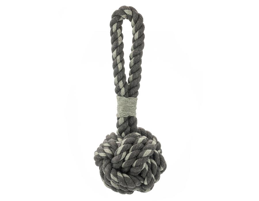 Jax & Bones Grey and Seafoam Celtic Knot Rope Dog Toy » Dogfather and