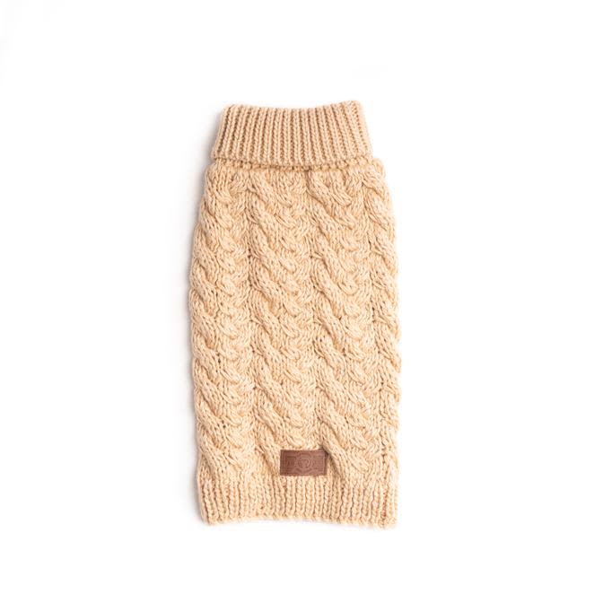 Fabdog Wool Turtleneck Sweater Cream