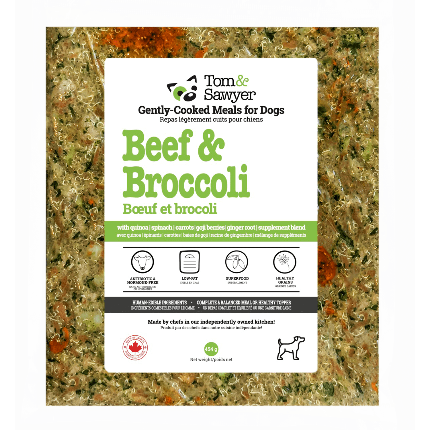Tom & Sawyer Dog Meal Beef & Broccoli » Dogfather and Co. Dog