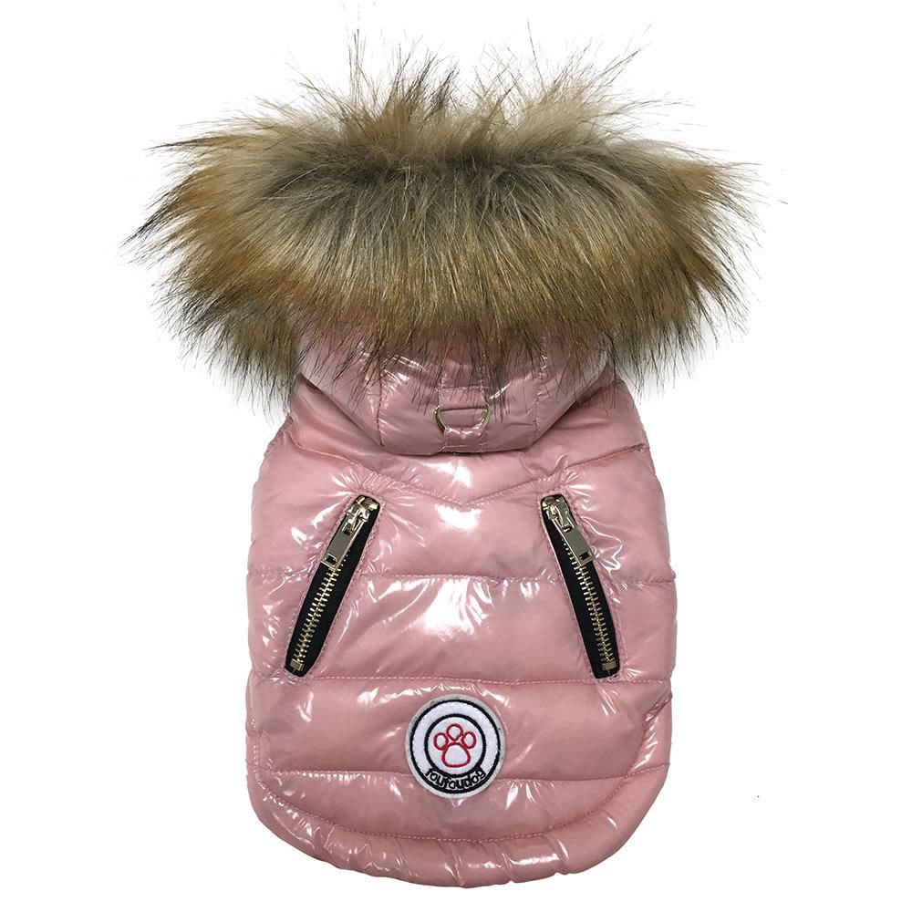 FouFou Dog 14K Foucler Luxe Coat Baby Pink Dogfather and Co. Dog Grooming and Retail in Toronto