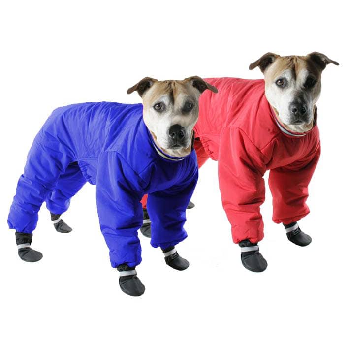 Dog snowsuit with paw covers best sale