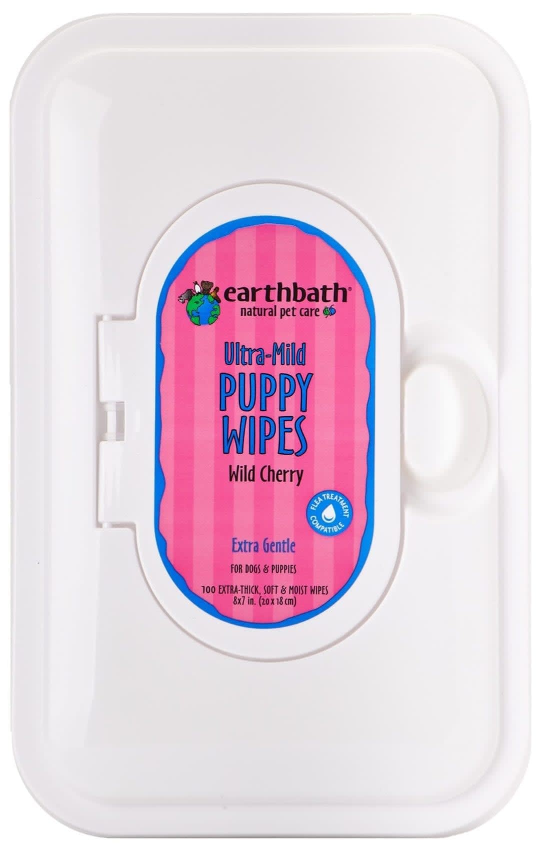 EarthBath UltraMild Puppy Grooming Wipes Wild Cherry » Dogfather and