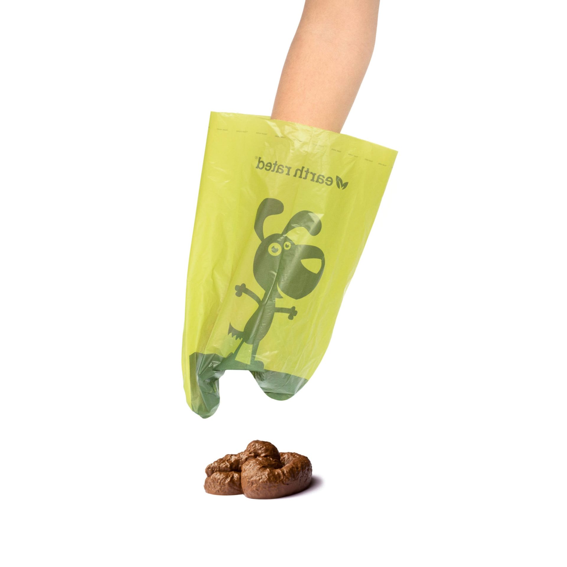 Earth Rated Poop Bags Unscented 15 bags/Single Refill roll - Image 2