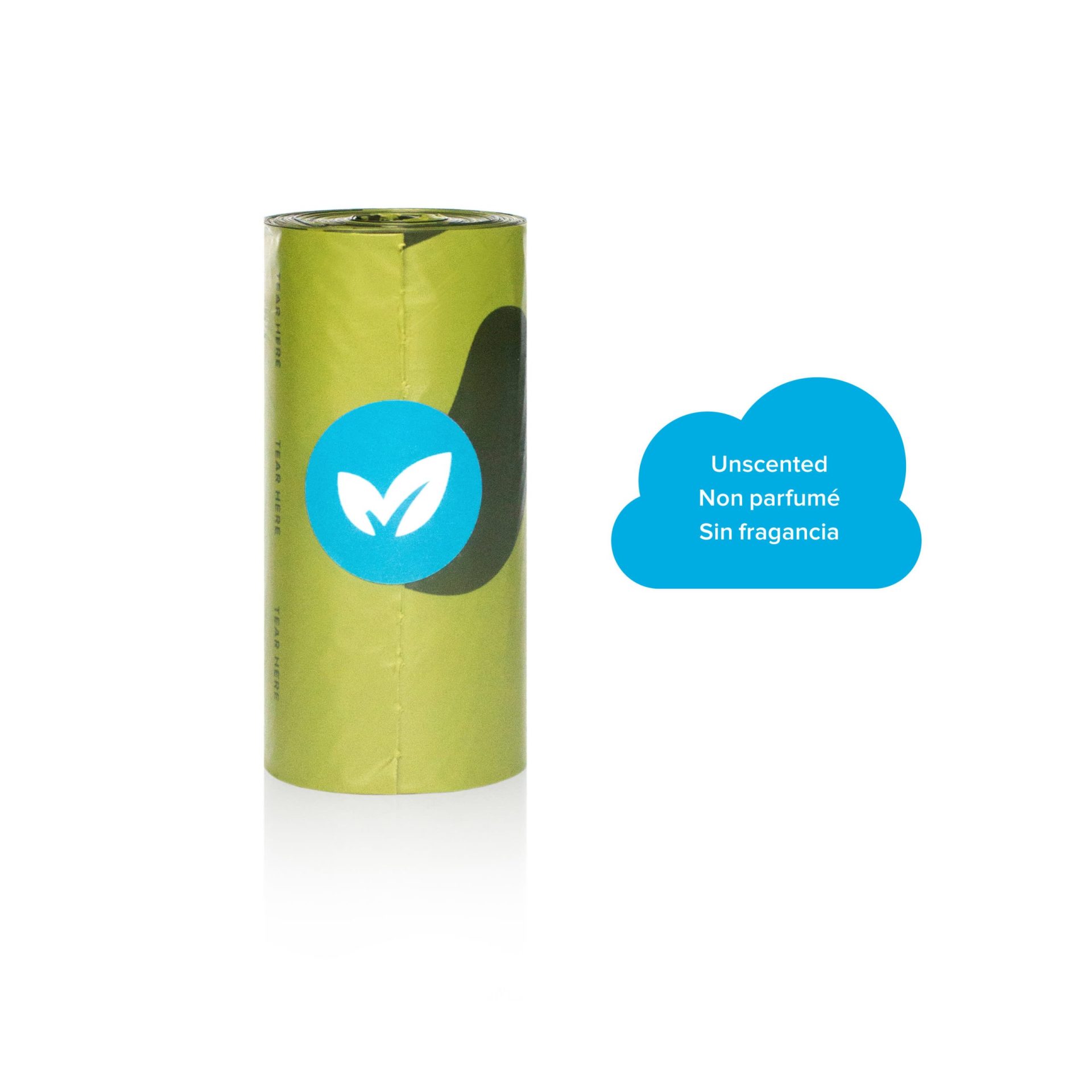 Earth Rated Poop Bags Unscented 15 bags/Single Refill roll