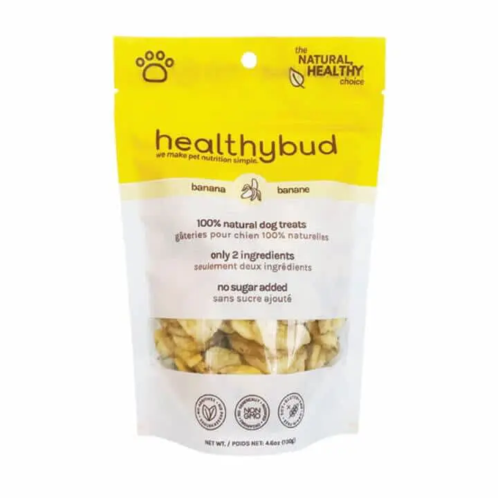 Dehydrated banana dog store treats