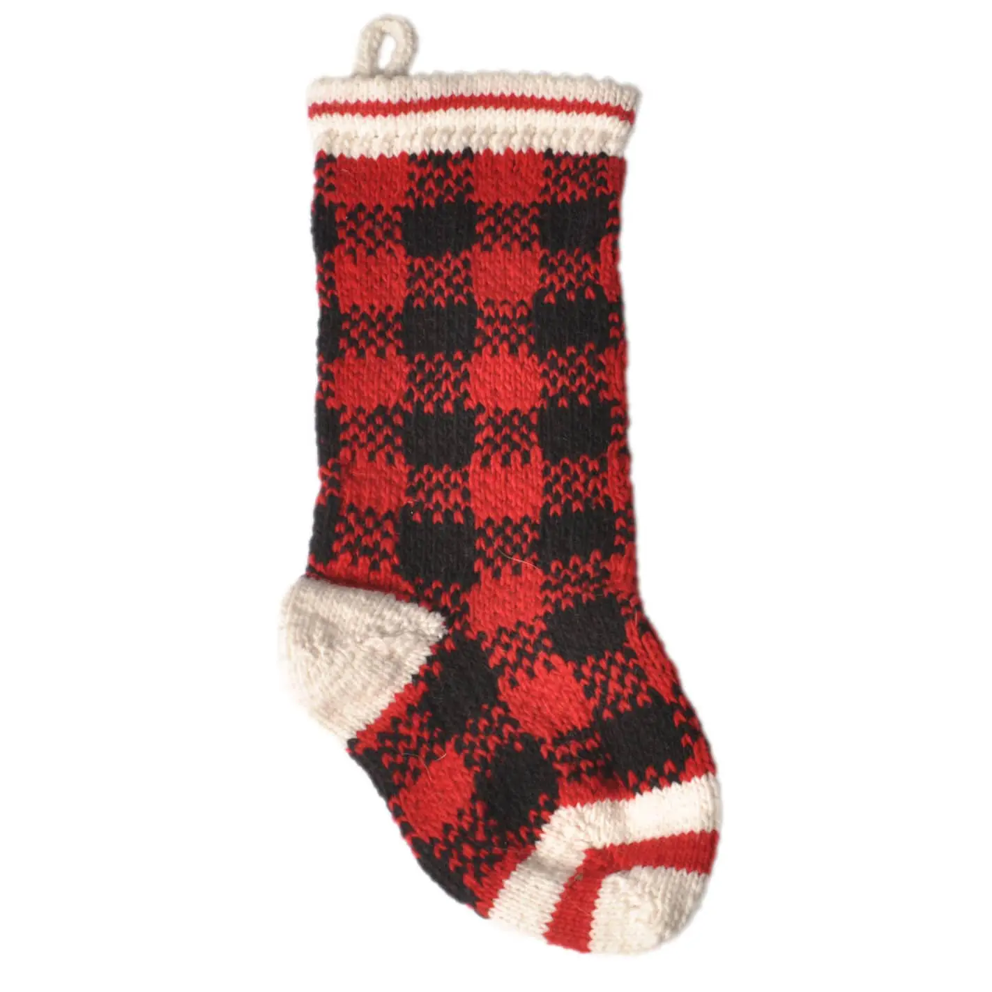 Buffalo plaid shop dog stocking