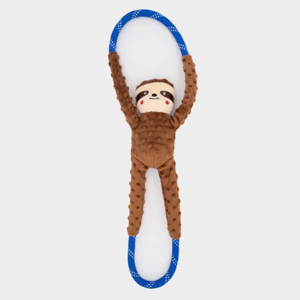 ZippyPaws Rope Tugz Sloth