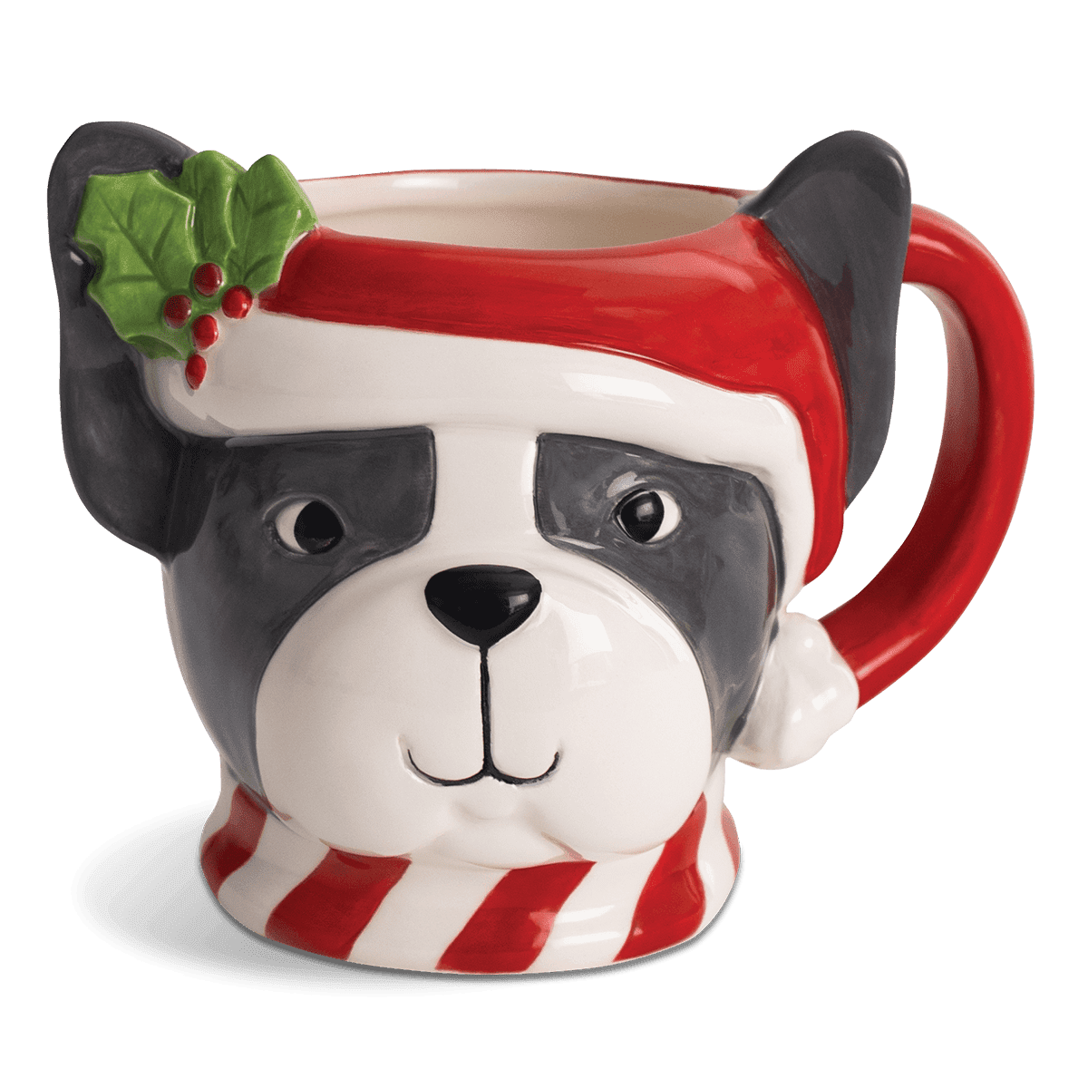 Molly and Rex Holiday Character Mug Boston Terrier