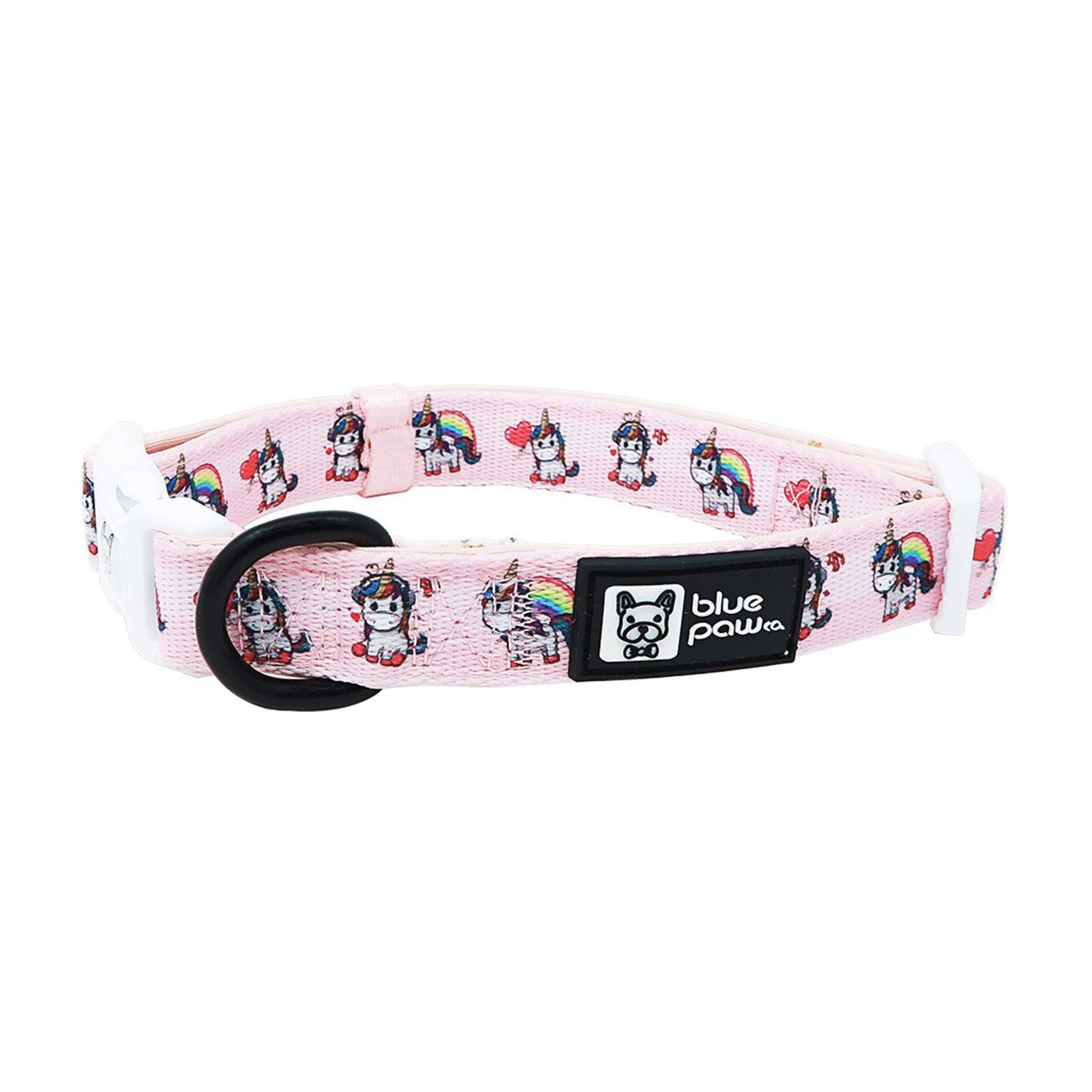 Blue Paw Collar Hearts & Horns