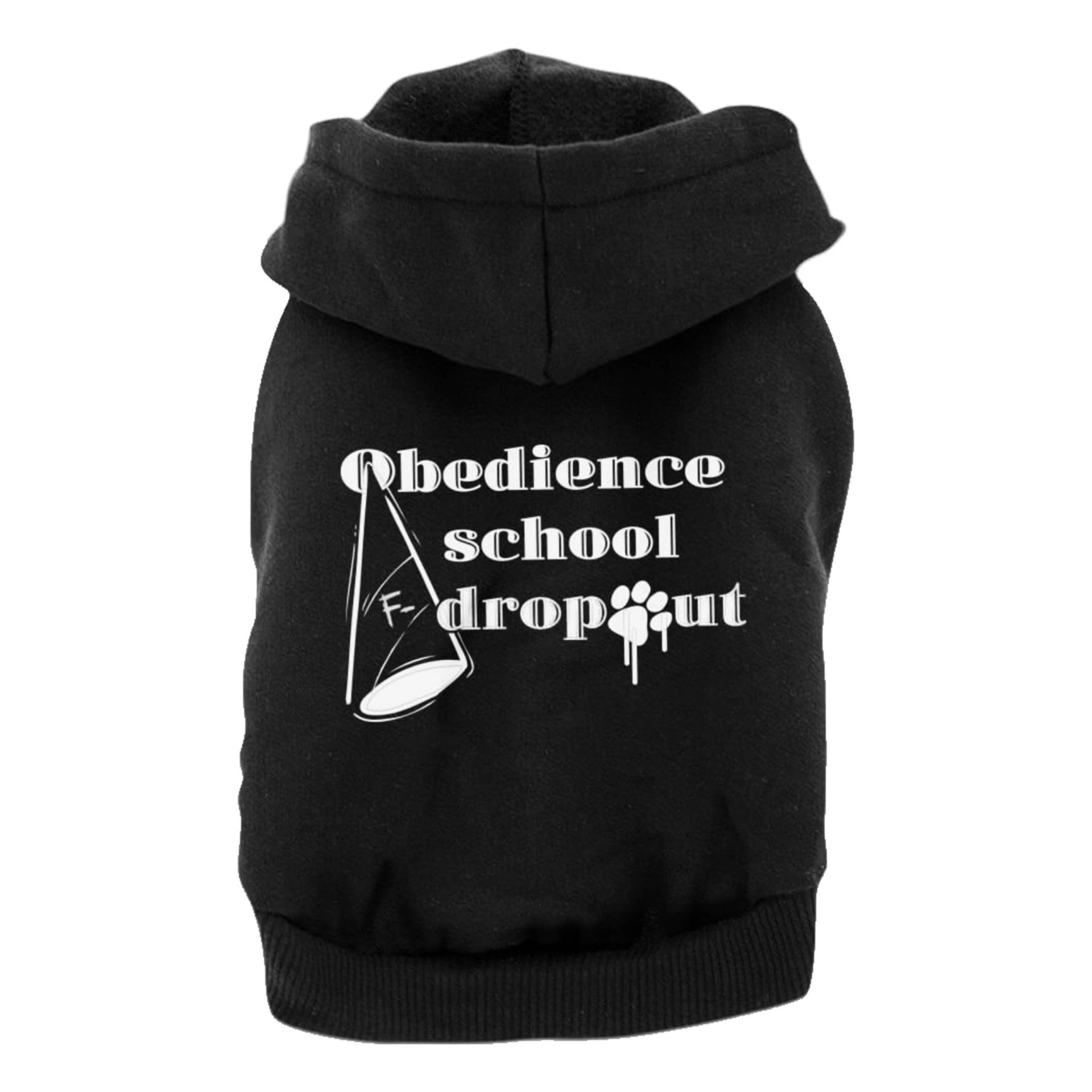 Yellow Hydrant Graphic Hoodie School Dropout Black