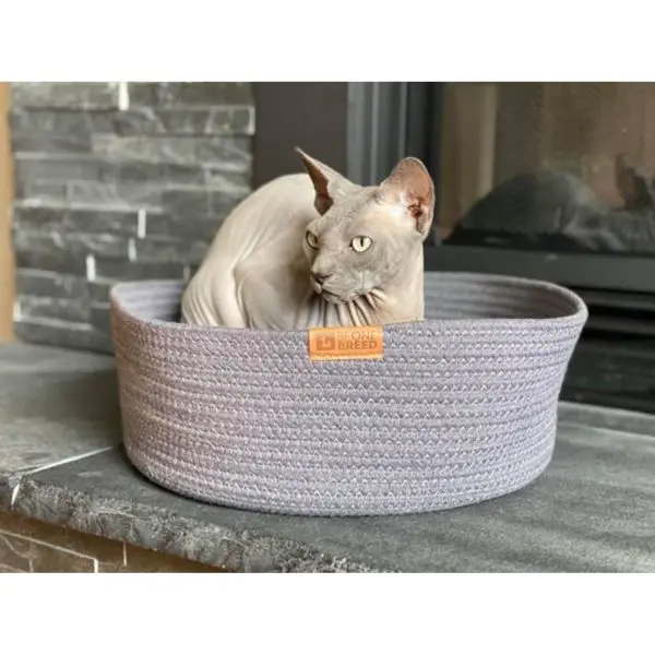 BeOneBreed Cat Cuddler Dark Gray Cat Bed