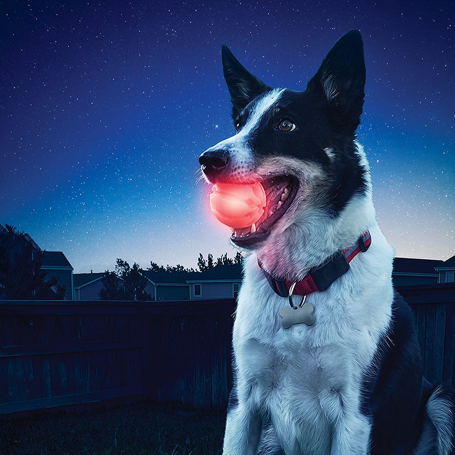 Nite Ize Huck N' Tuck Glowstreak Ball Red - Image 2