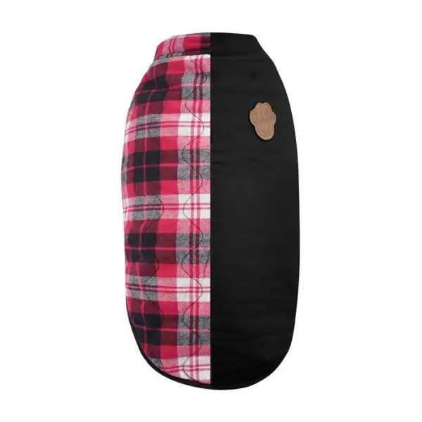 Canada Pooch Reversible Black Plaid Vest for Dogs