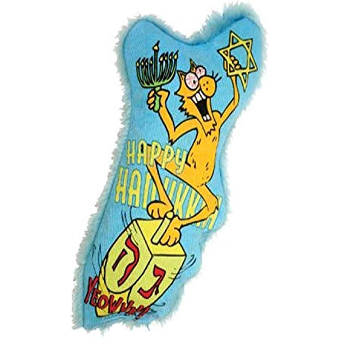 YEOWWW Dreidel Krinkle Catnip Toy