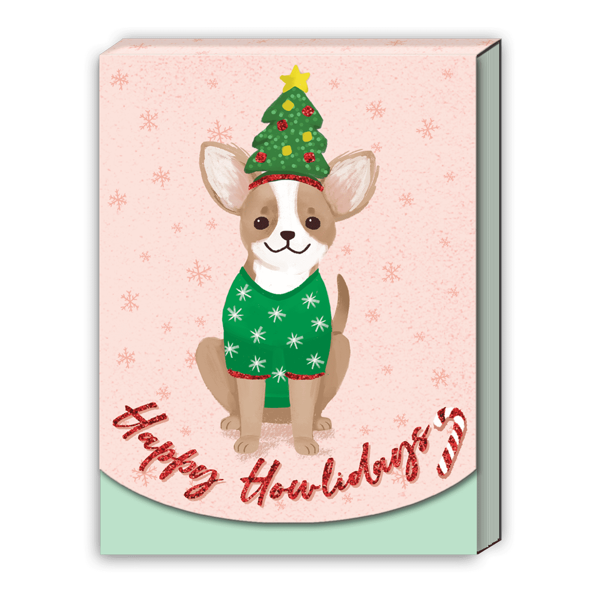Molly and Rex Holiday Festive Pets Pocket Notepad Happy Howlidays