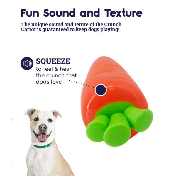 Petstages Crunch Veggies Carrot Dog Chew Toy » Dogfather and Co