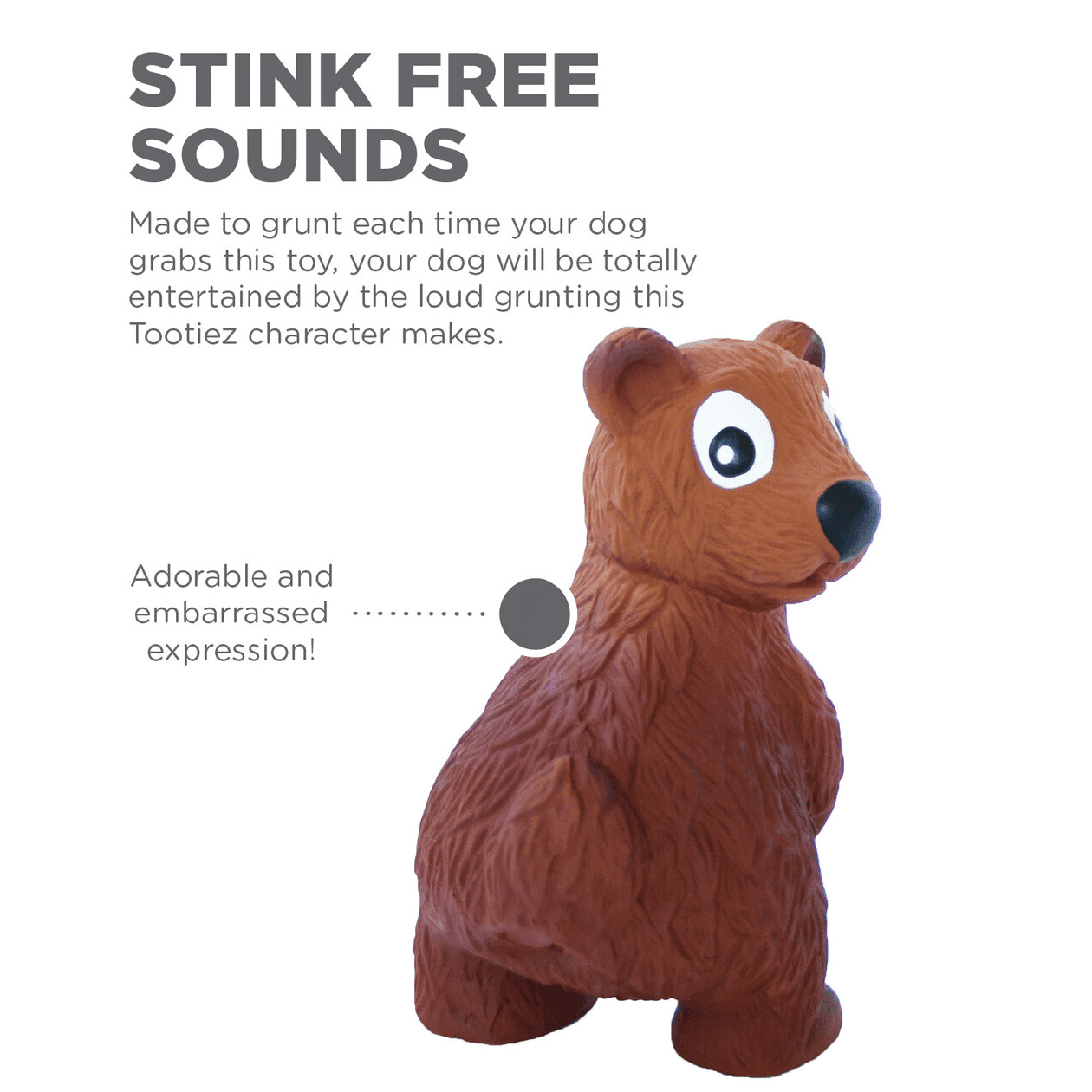 Outward Hound Tootiez Bear Brown - Image 4