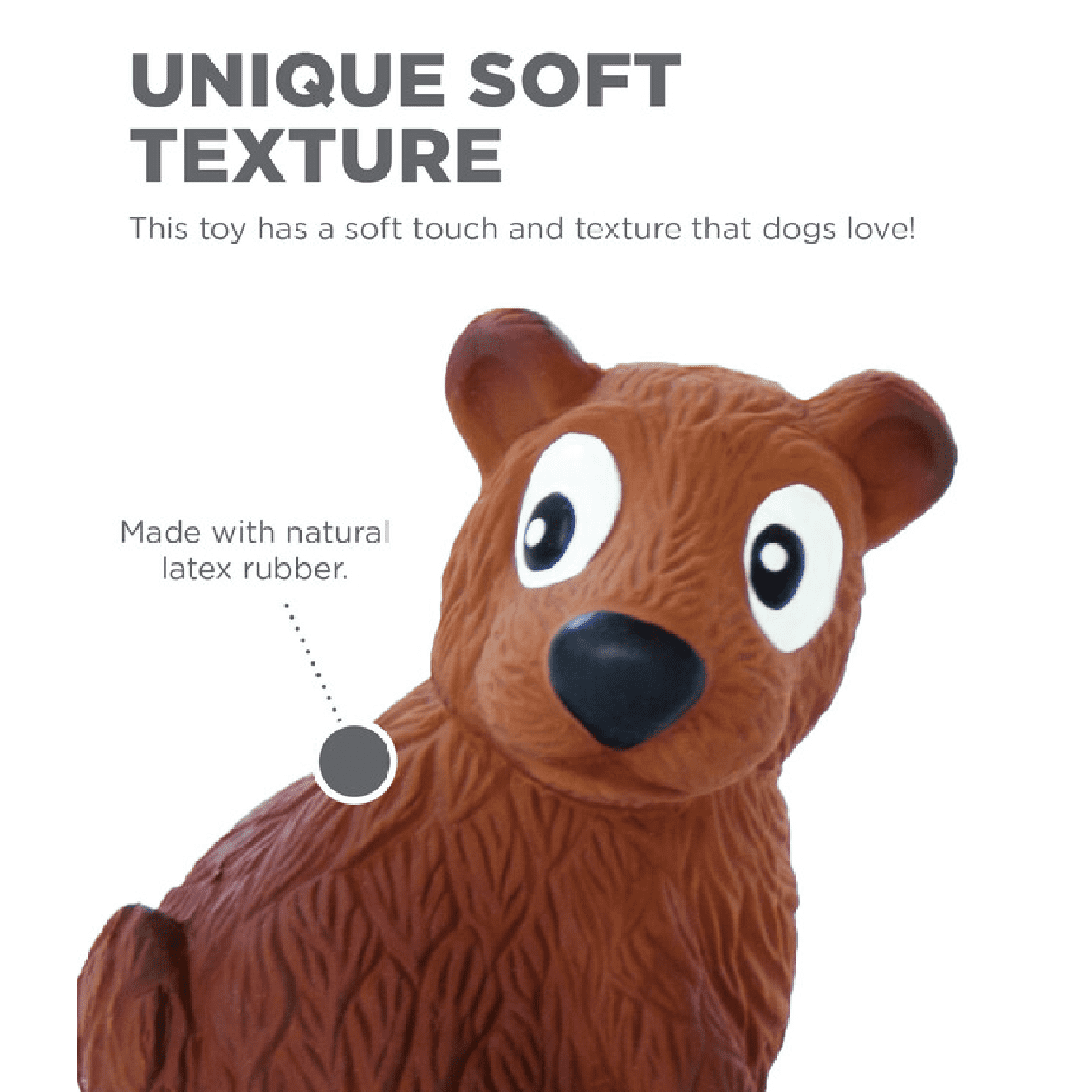 Outward Hound Tootiez Bear Brown - Image 5