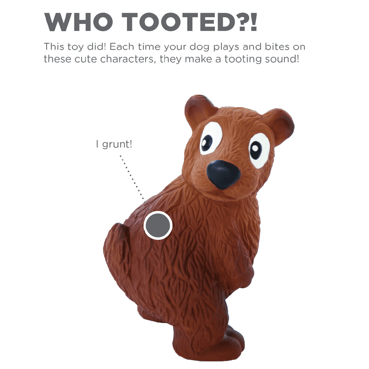 Outward Hound Tootiez Bear Brown - Image 2