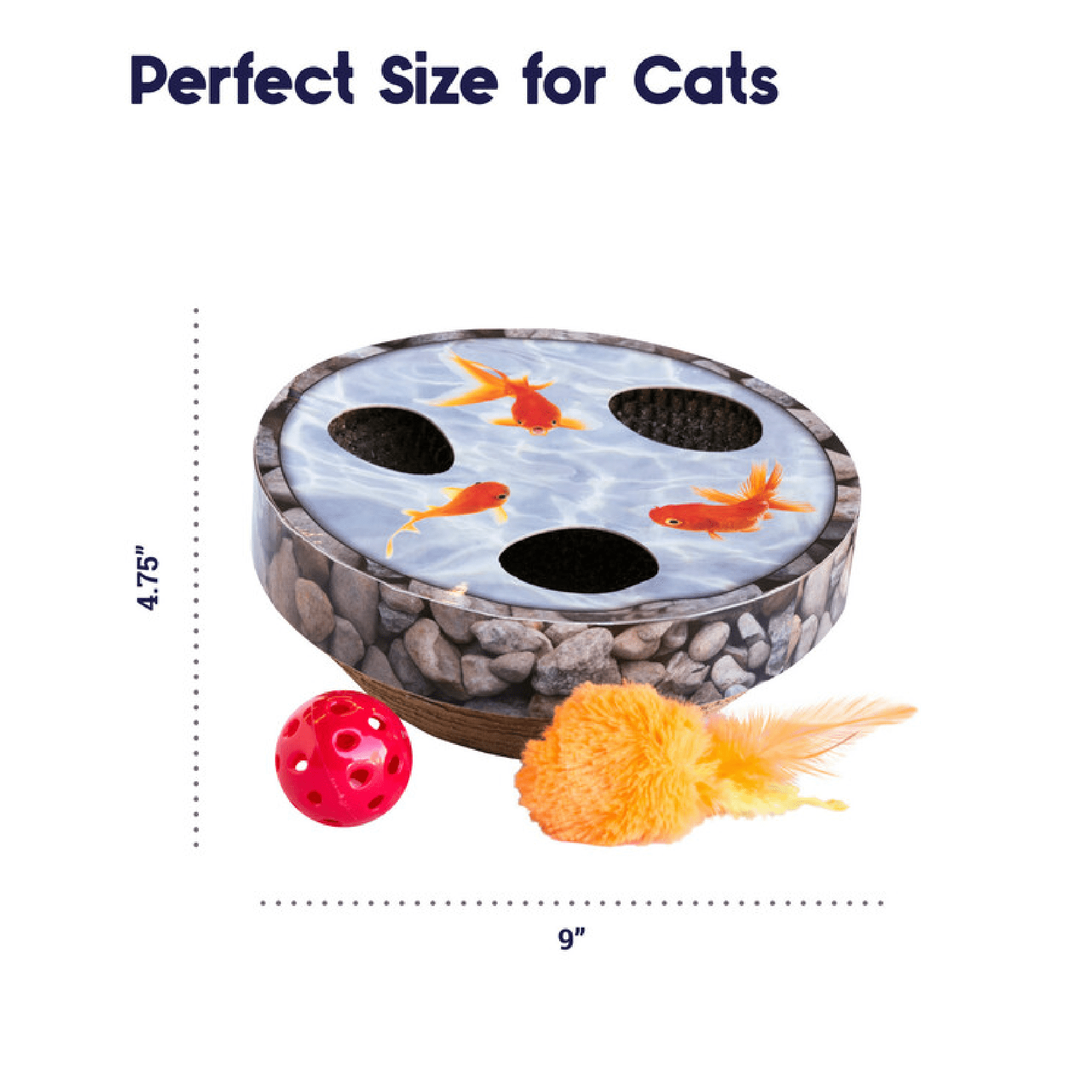 Petstages Cat Hide & Seek Wobble Pond - Image 2