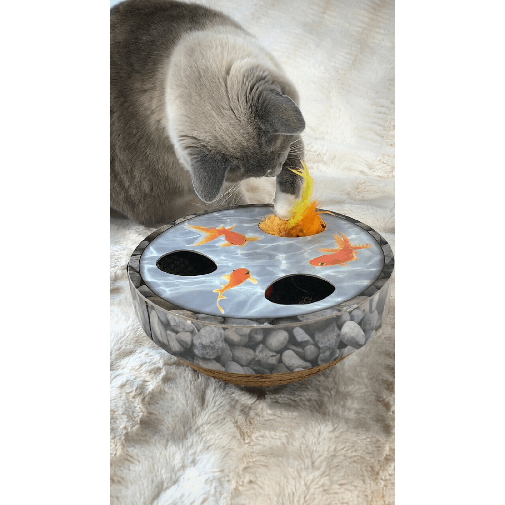 Petstages Cat Hide & Seek Wobble Pond - Image 3