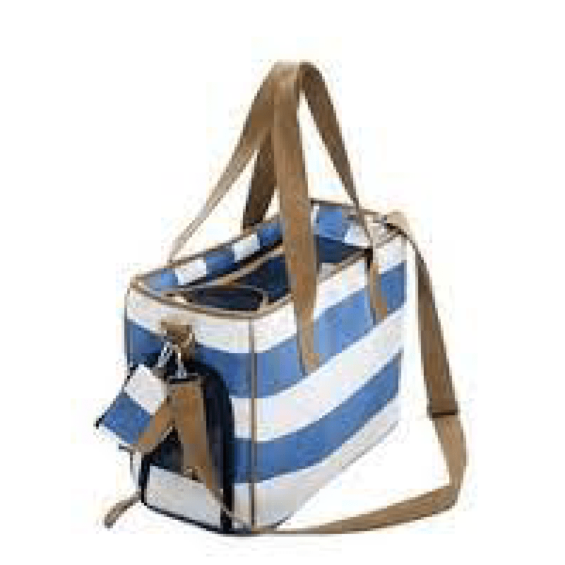 Hunter Carrier Rugen Blue & White » Dogfather and Co. Dog Grooming