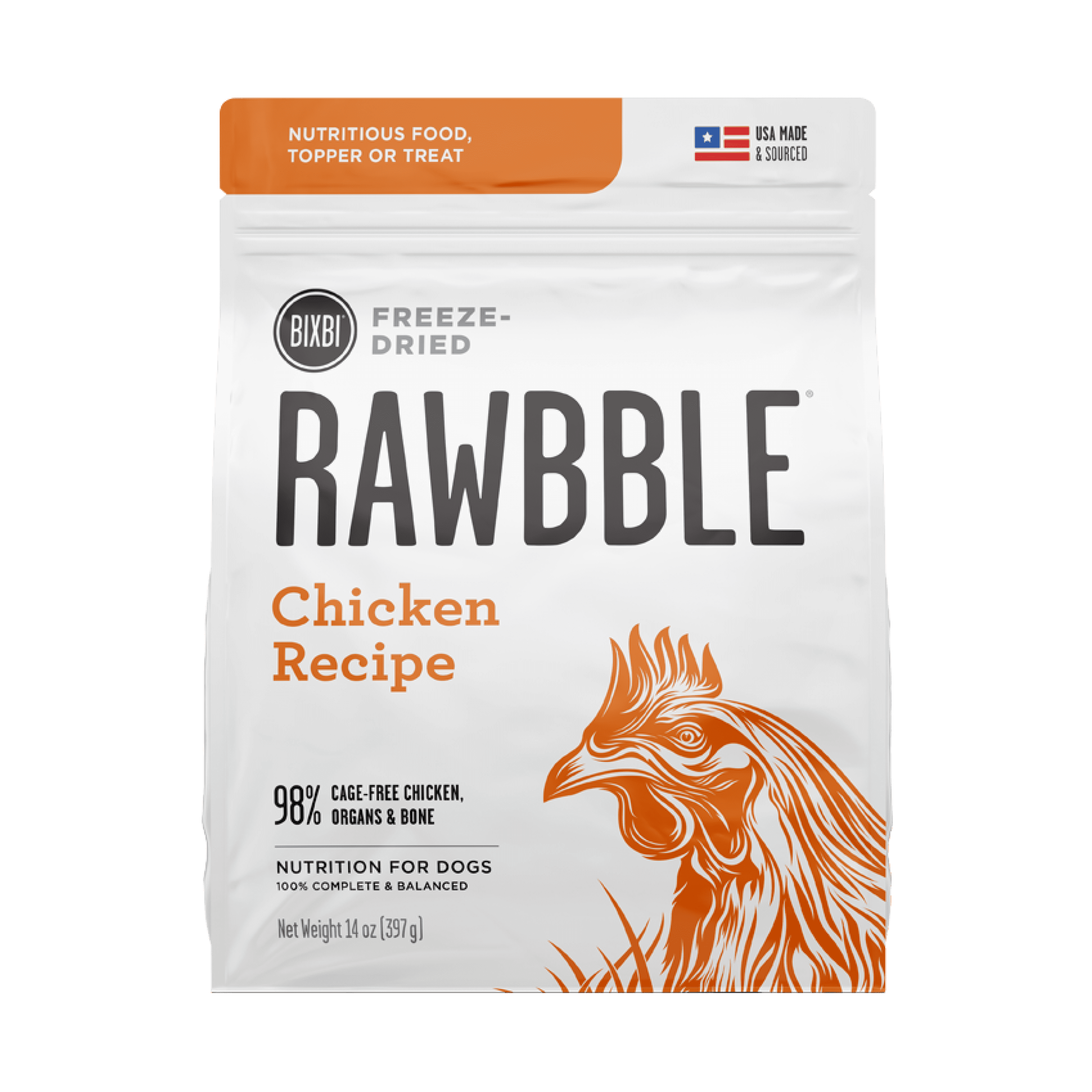 BIXBI RAWBBLE Freeze Dried Dog Food Chicken