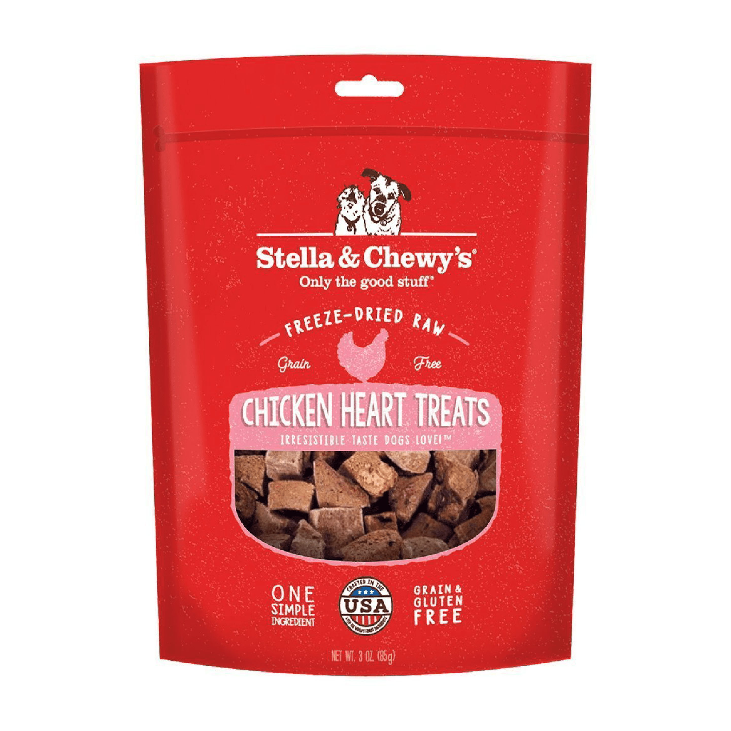 Stella & Chewy’s Single Ingredient Treats Chicken Hearts 11.5 oz