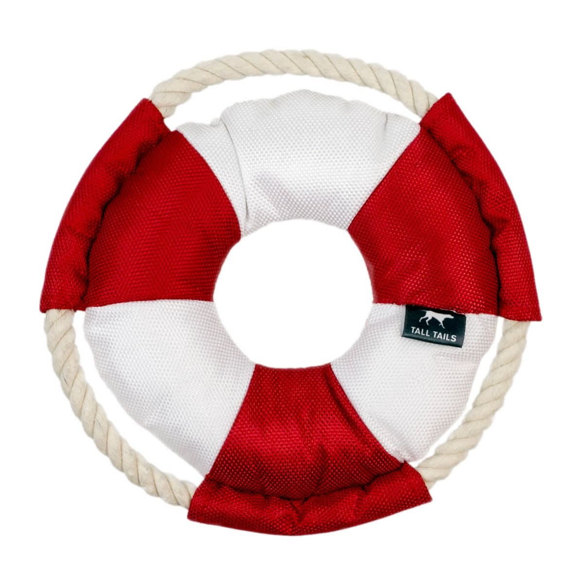 Tall Tails Lifebuoy with Squeaker Dog Toy » Dogfather and Co. Dog