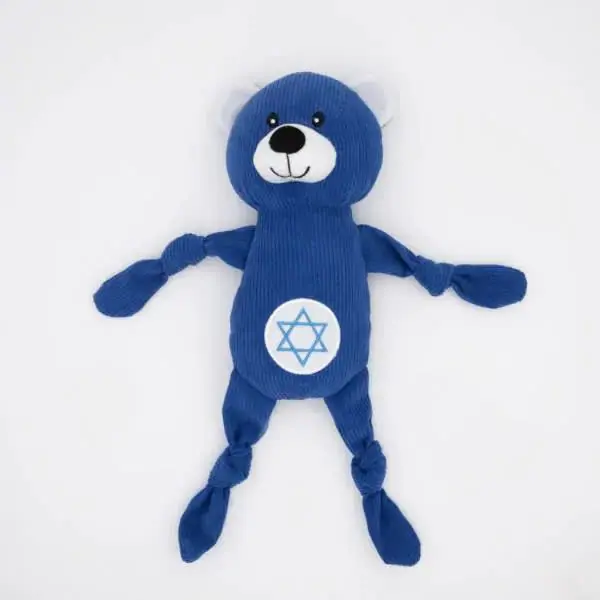 ZippyPaws Hanukkah Corduroy Cuddlerz Bear » Dogfather and Co