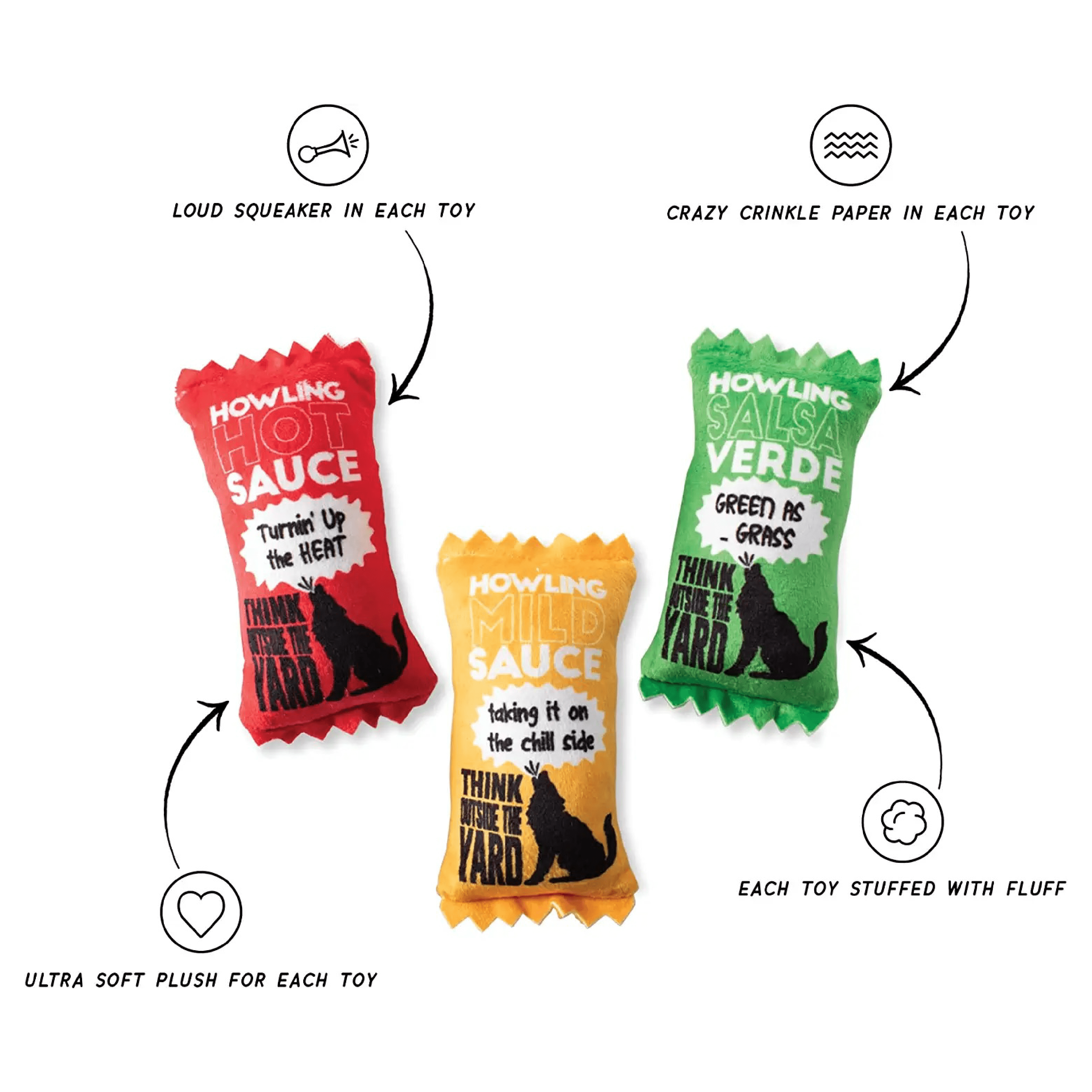 Pet Shop by Fringe Studio Plush Toy Howling Hot Sauce