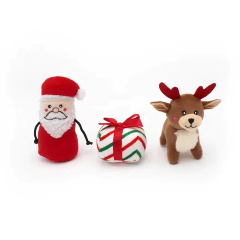 ZippyPaws Xmas Holiday Burrow Santa's Sleigh - Image 4