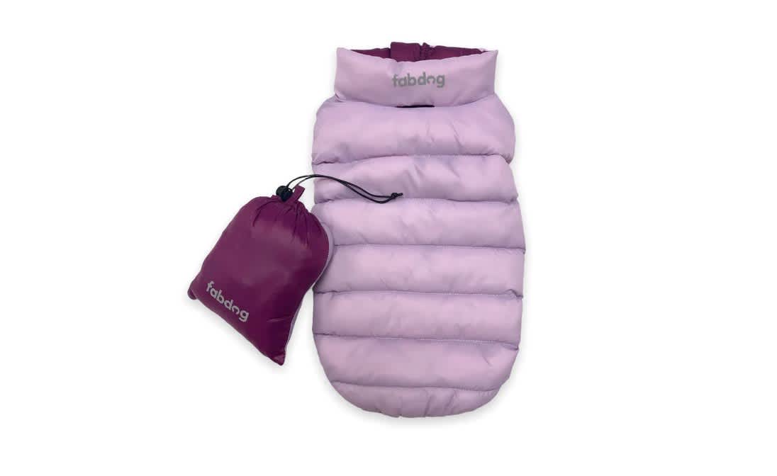 Fabdog Reversible Pack-n-Go Coat Purple Combo
