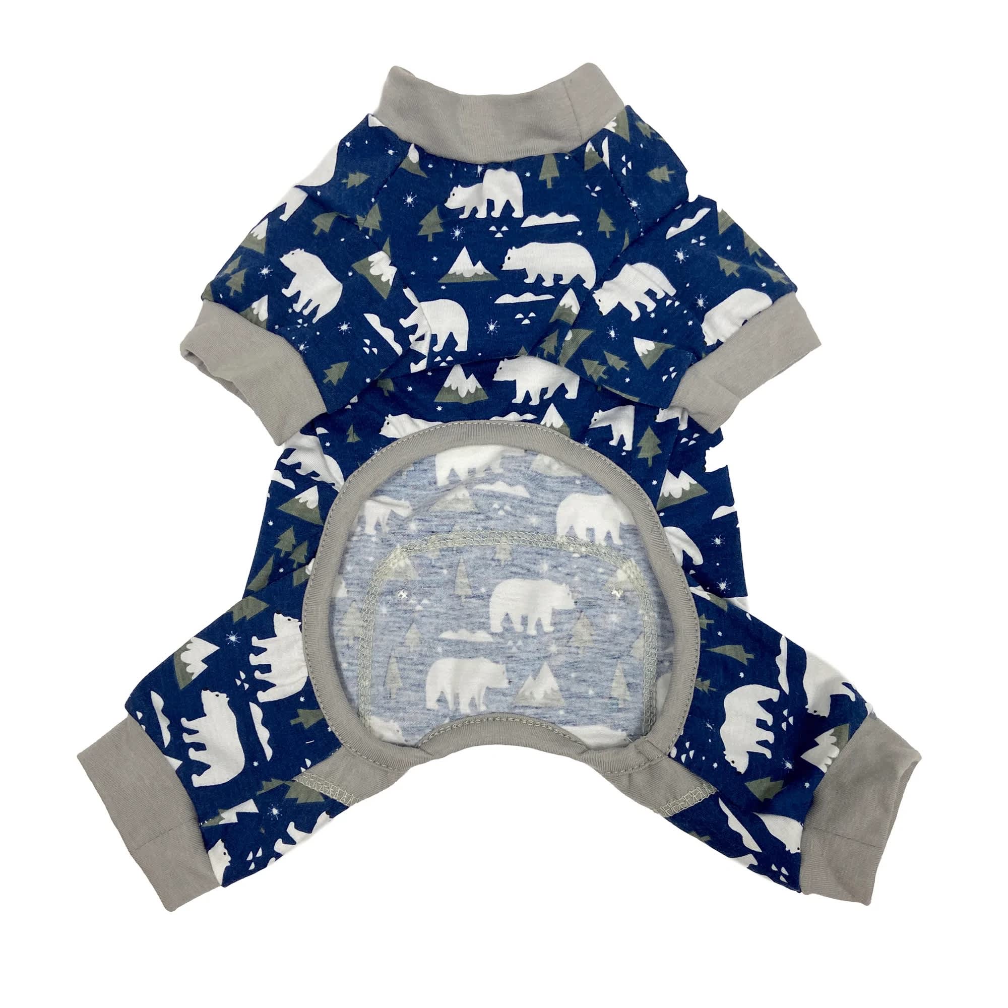 FouFou Dog Arctic Polar PJ Navy - Image 2