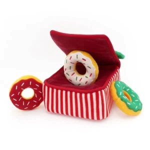 ZippyPaws Xmas Holiday Burrow Donutz Box