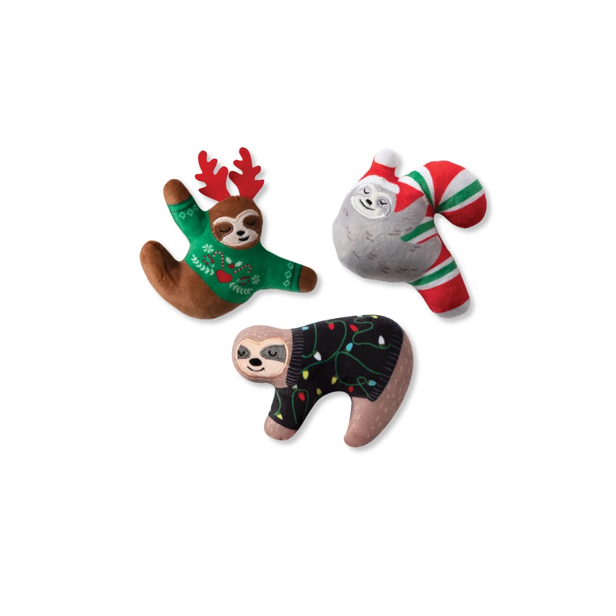 Pet Shop by Fringe Studio Holiday Set Holiday Sloths Pet Toy