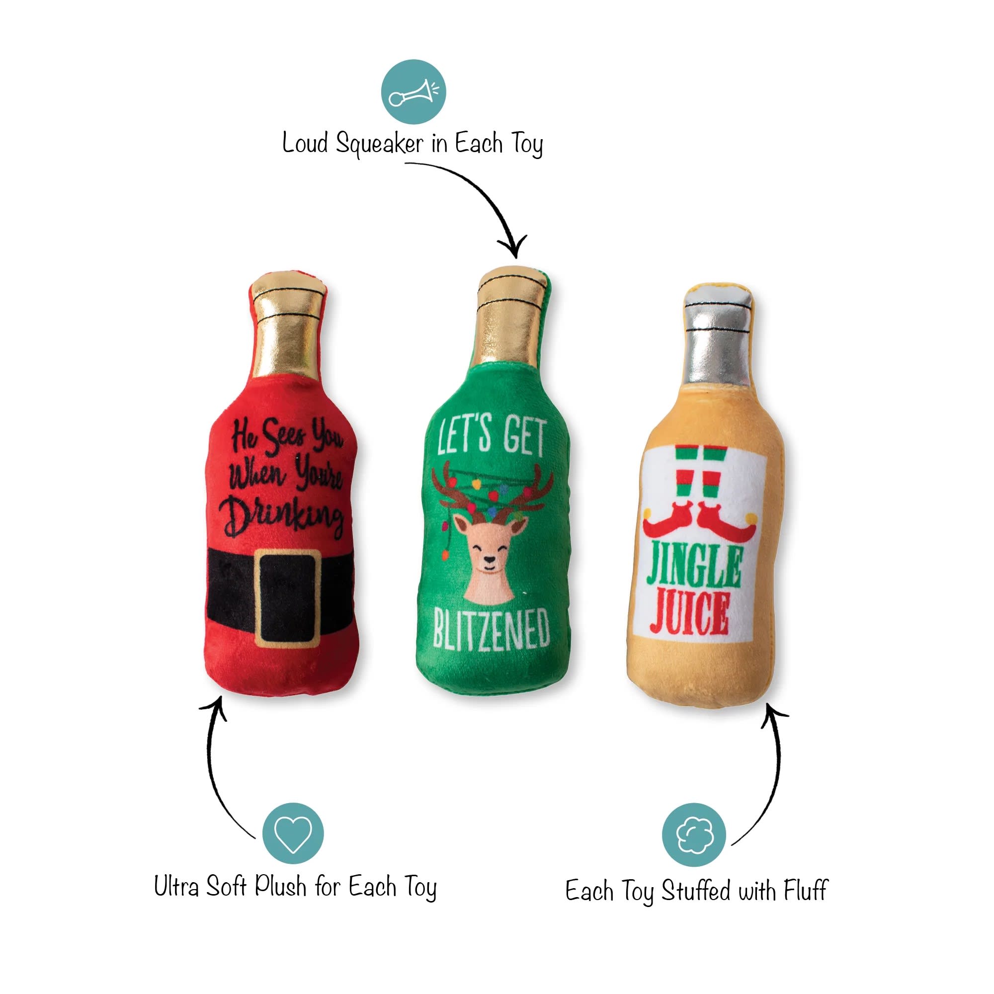 Pet Shop by Fringe Studio Holiday Set/3 Holiday Wine-derful Time of the Year - Image 3