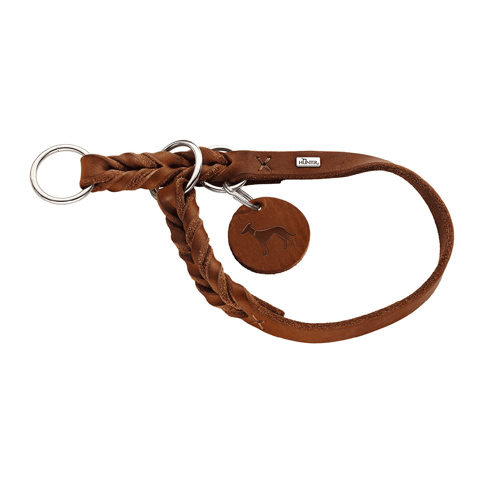 Hunter Collar Solid Education Cow Leather Cognac