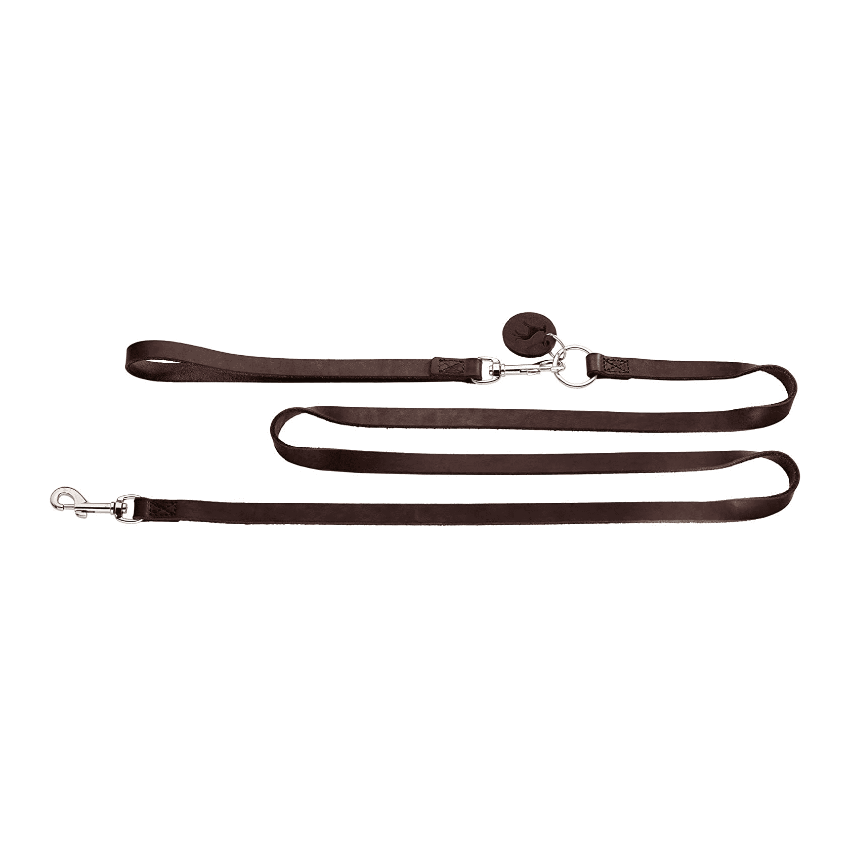 Hunter T-Leash Solid Education Cow Leather Dark Brown