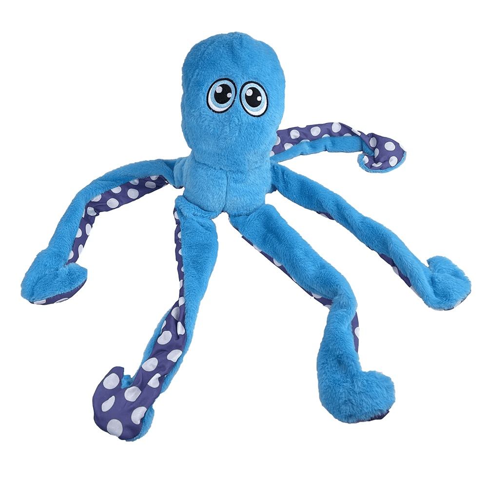 Petlou Octopus Dog Toy Large Blue