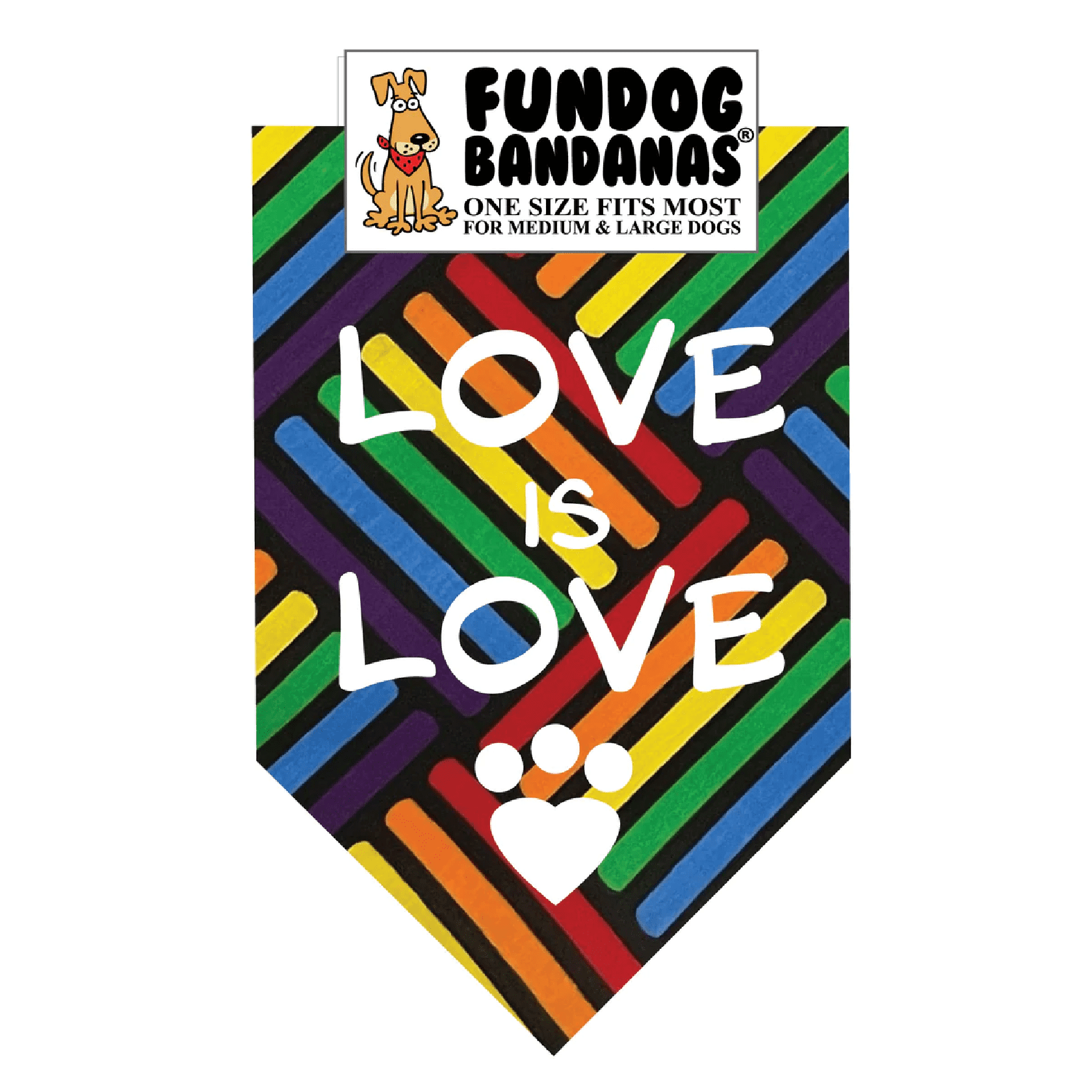 FunDog Love is Love Bandana